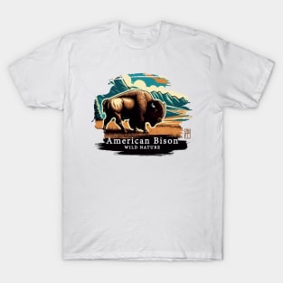 American Bison - WILD NATURE - BISON -6 T-Shirt